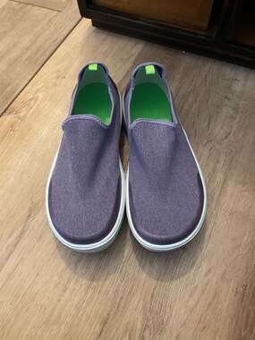 Oofos Oomg Low Shoes Purple Slip On Sneakers